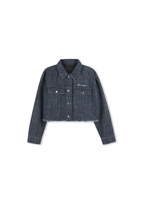 Giacca In Denim 4G Blu GIVENCHY KIDS | H30774Z01